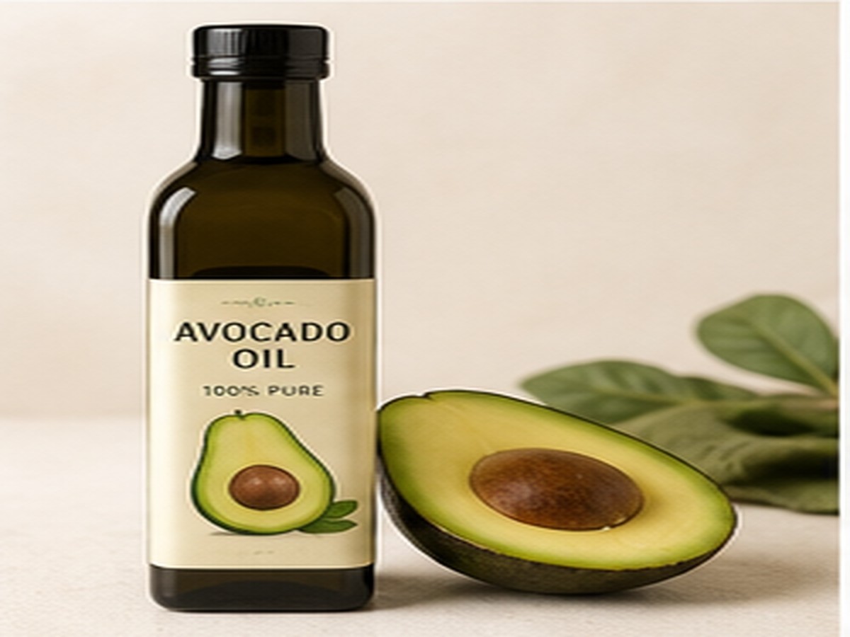 Avocado oil bottle for keto meals